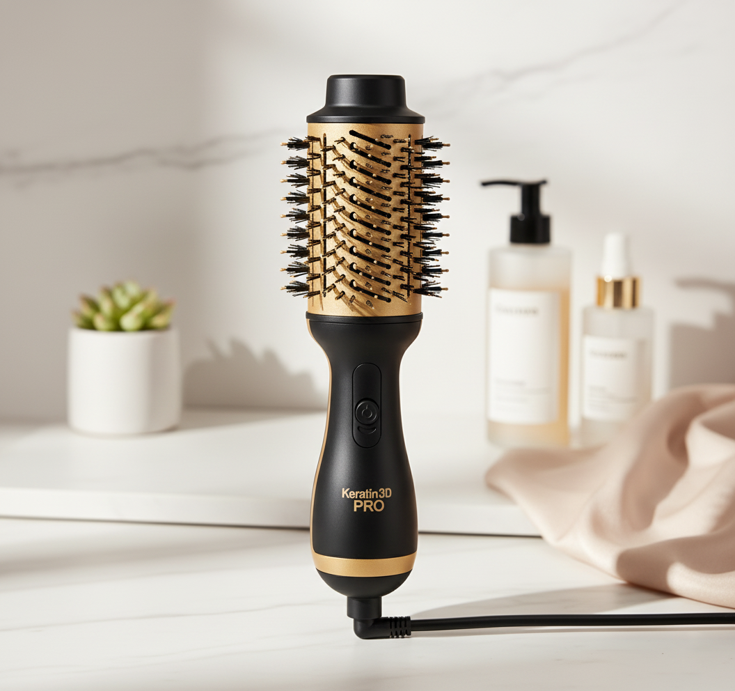 Cepillo Secador Keratina 3D Pro